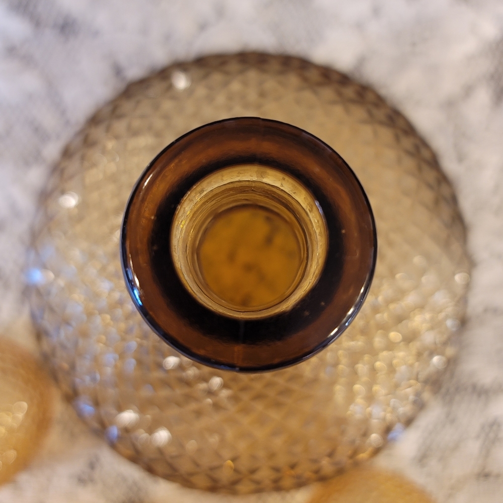 MCM Empoli Amber Glass Decanter Set - Picture 11 of 15